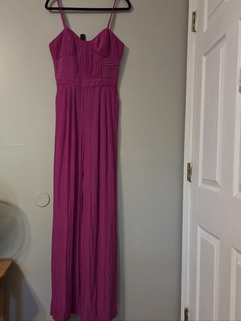 Ramy Brook Women's Loretta Pink Corsette Wide Leg Boho Jumpsuit Sz 8 NWT - Picture 2 of 12